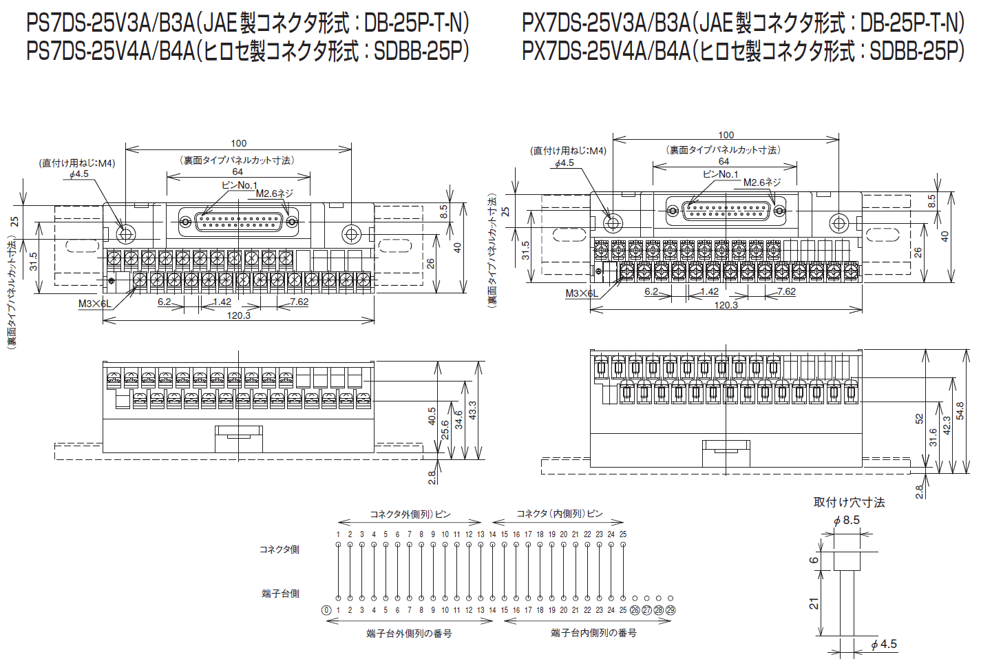 PS7DS-25V3A　PX7DS-25V3Aのイメージ画像