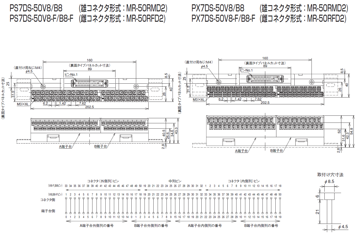 PS7DS-50V8　PX7DS-50V8のイメージ画像