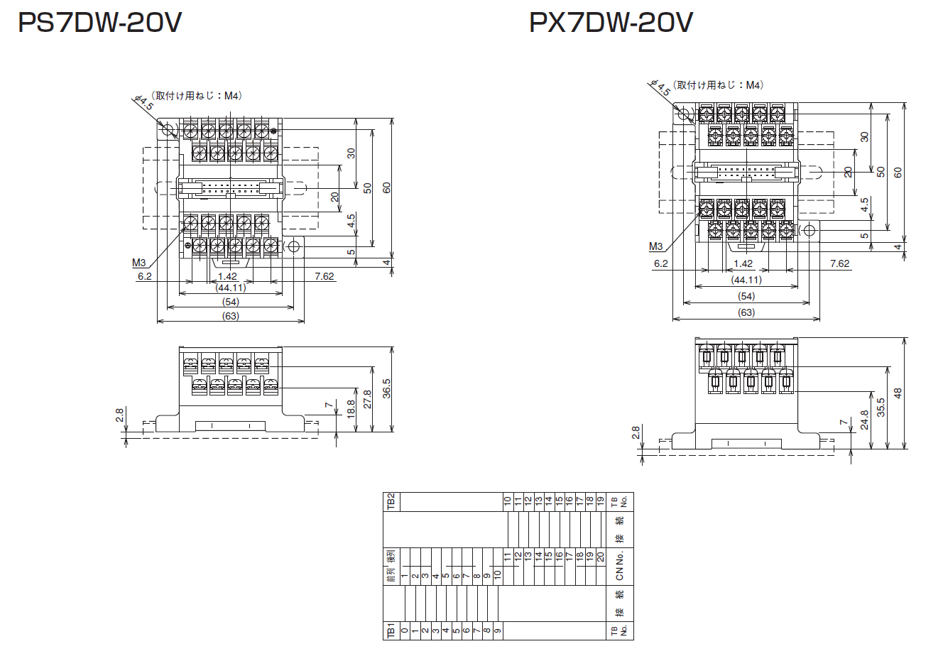 PS7DW-20V   PX7DW-20Vのイメージ画像