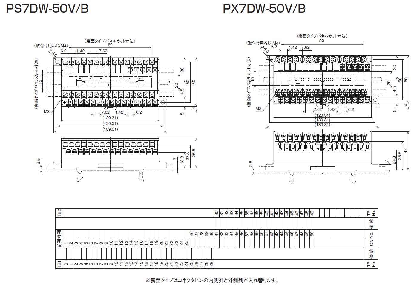 PS7DW-50V/B   PX7DW-50V/Bのイメージ画像