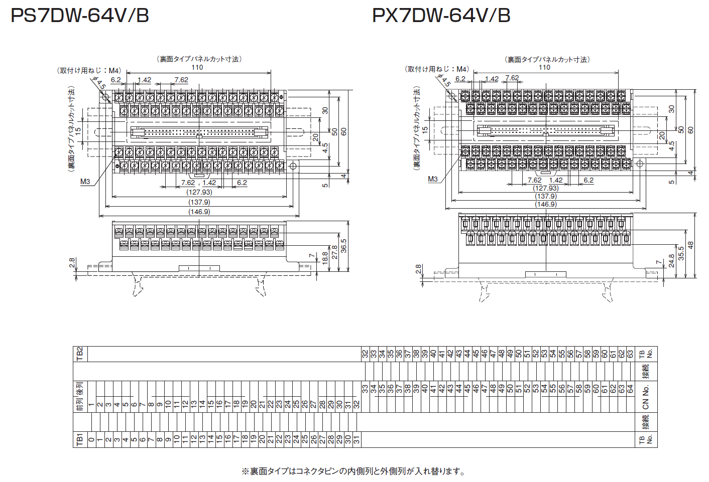 PS7DW-64V/B   PX7DW-64V/Bのイメージ画像