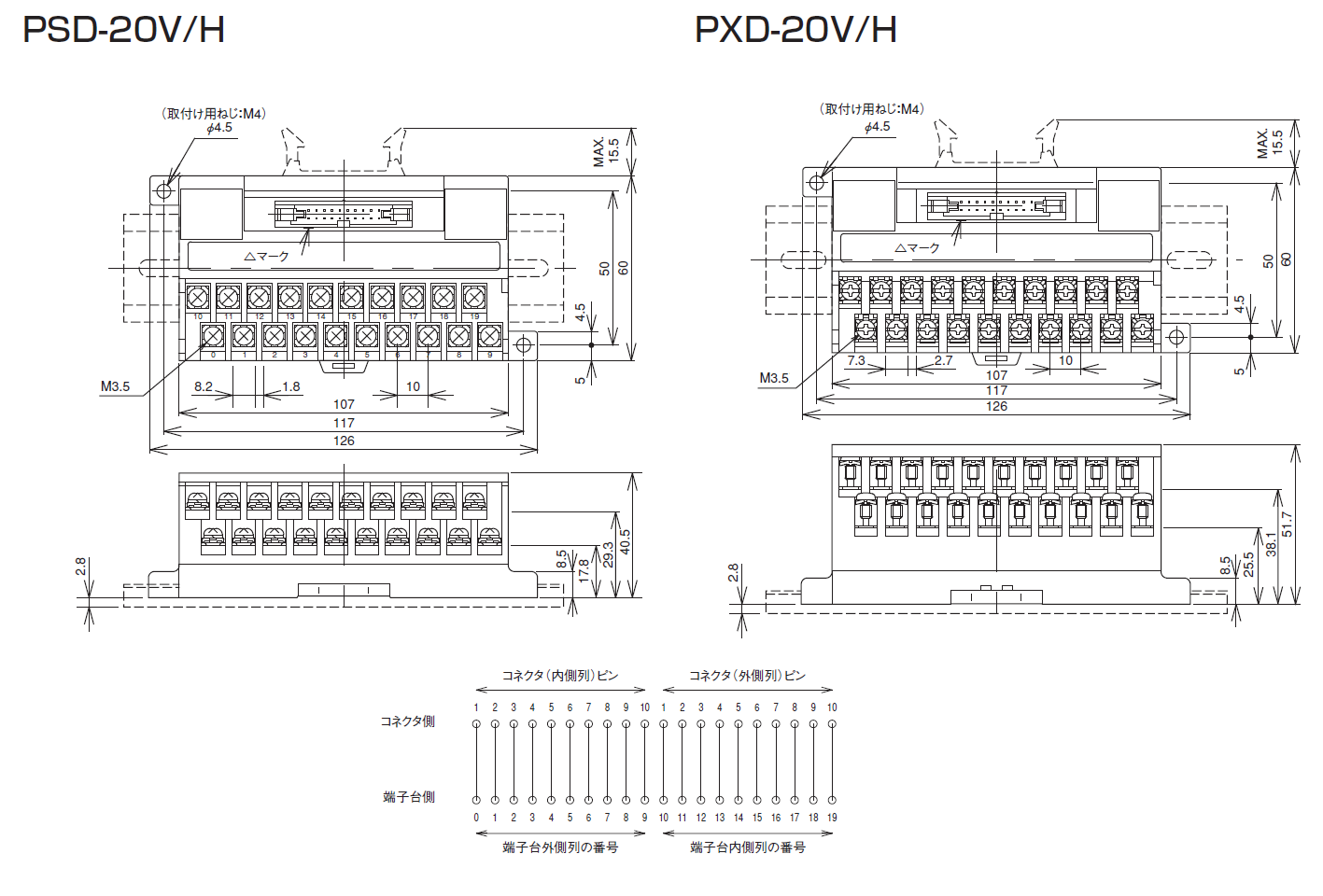 PSD-20V/H   PXD-20V/Hのイメージ画像