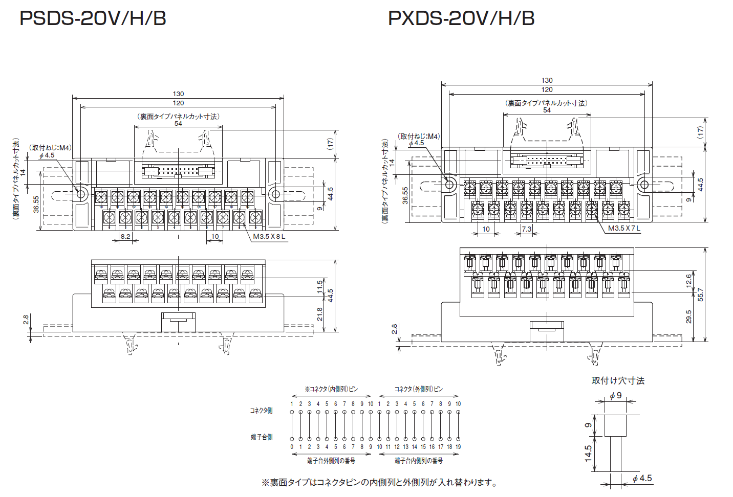 PSDS-20V/H/B　PXDS-20V/H/Bのイメージ画像