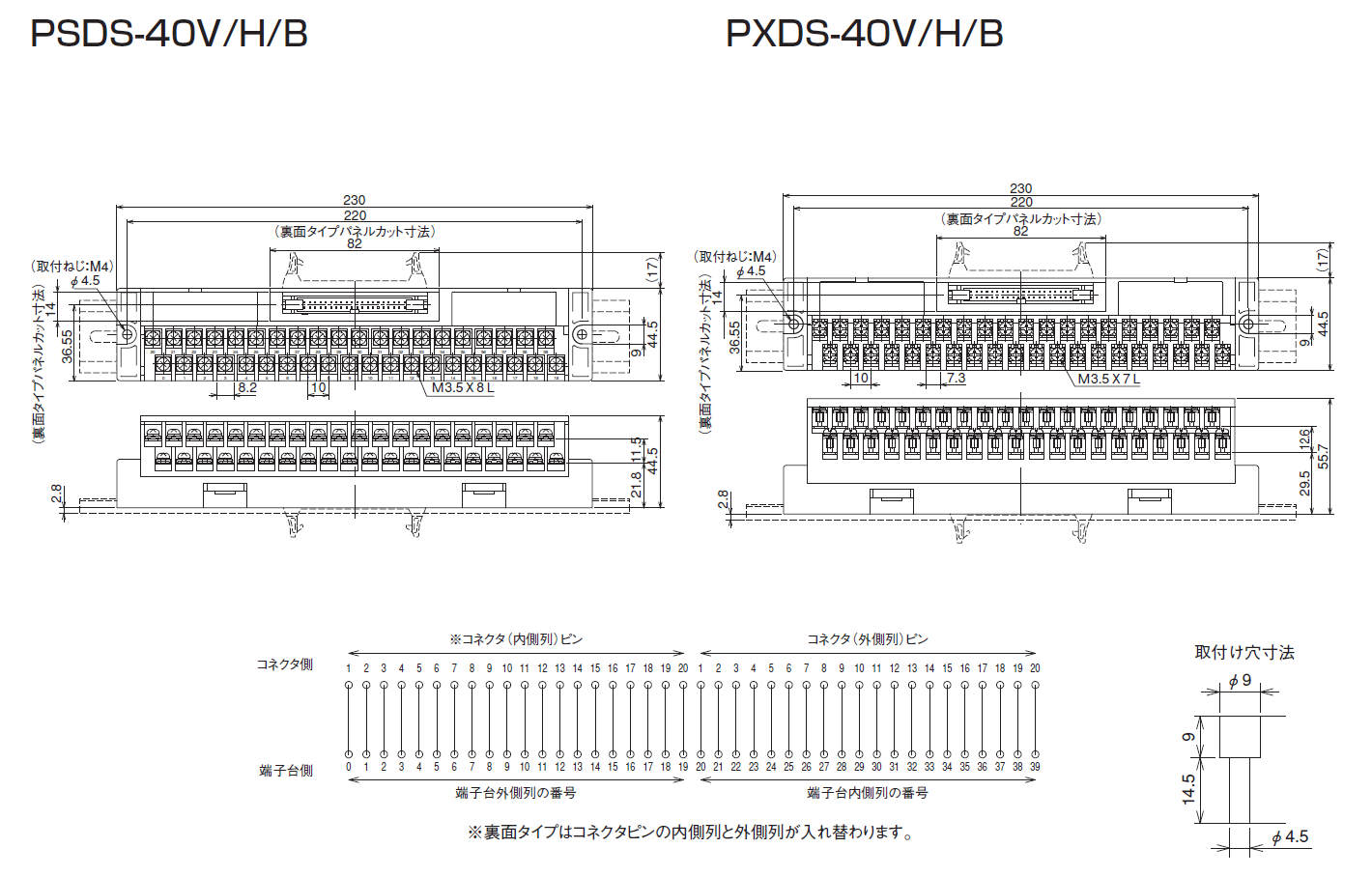 PSDS-40V/H/B　PXDS-40V/H/Bのイメージ画像