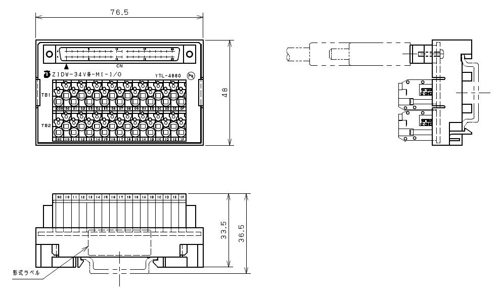 PLC接続対応ZIDW-34V (40ピンコネクタ)のイメージ画像